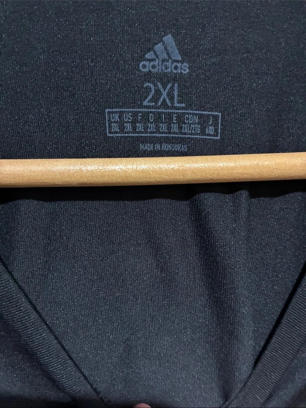 adidas Black Long-Sleeve Tee with Pink Logo